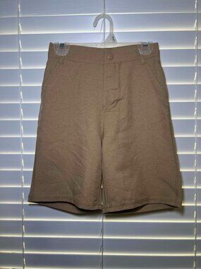 Brand New Boys Cat & Jack Adaptive Design Shorts, Tan, Small 6/7.